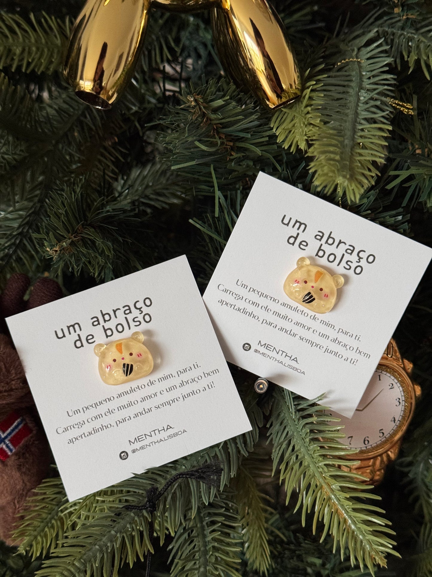 Conjunto 3 amuletos iguais: 🐱