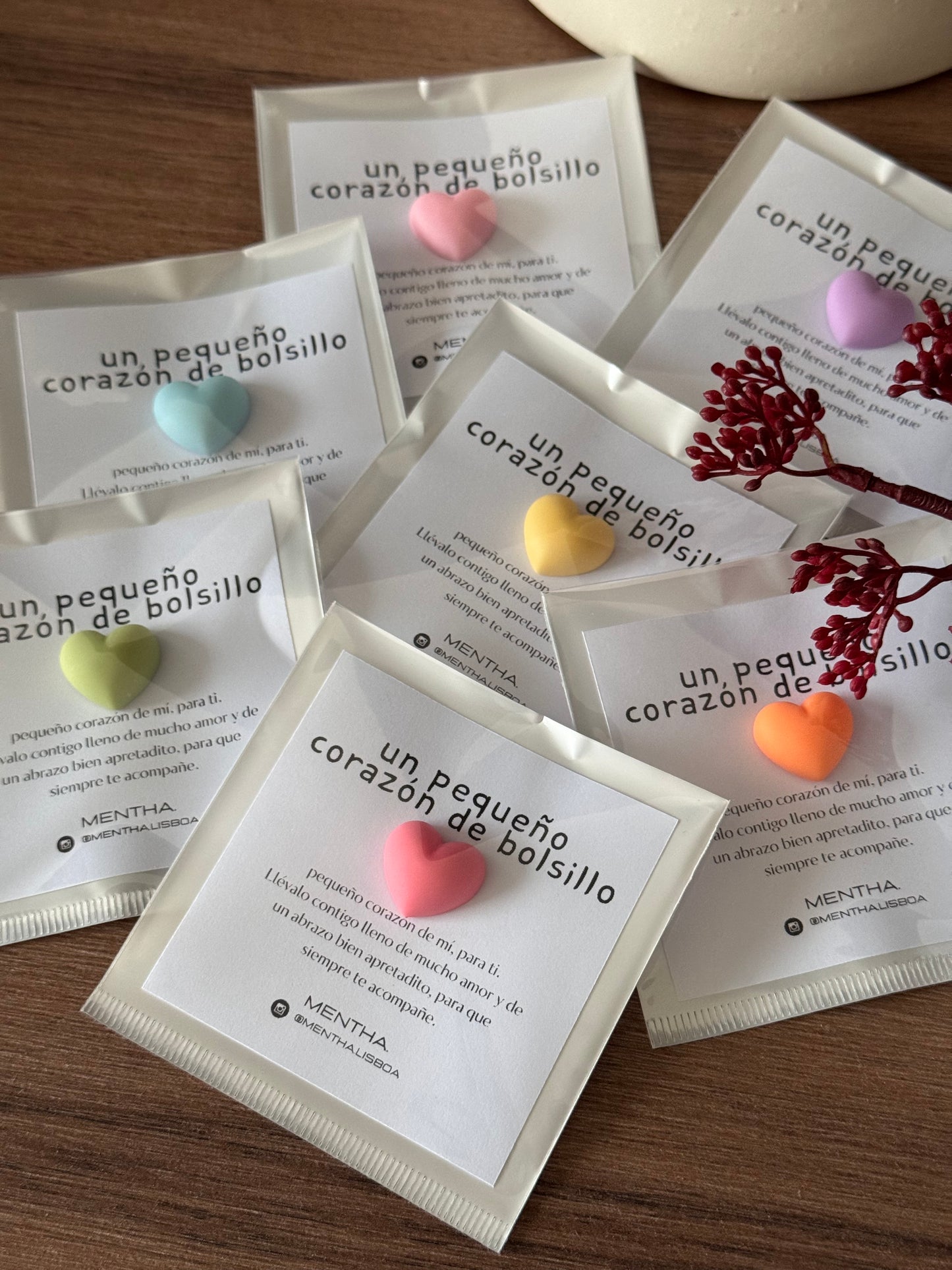 Conjunto de 3 xi-corazones 🤍