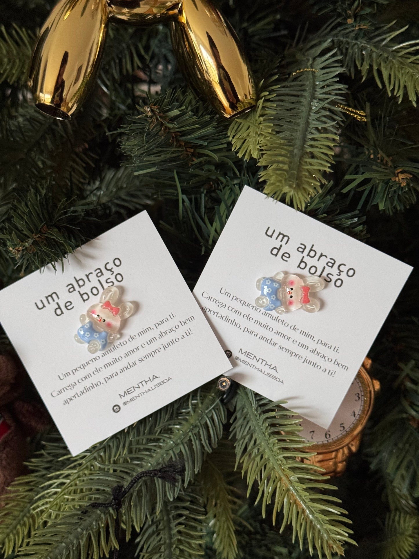 Conjunto 3 amuletos: coelho 🐰