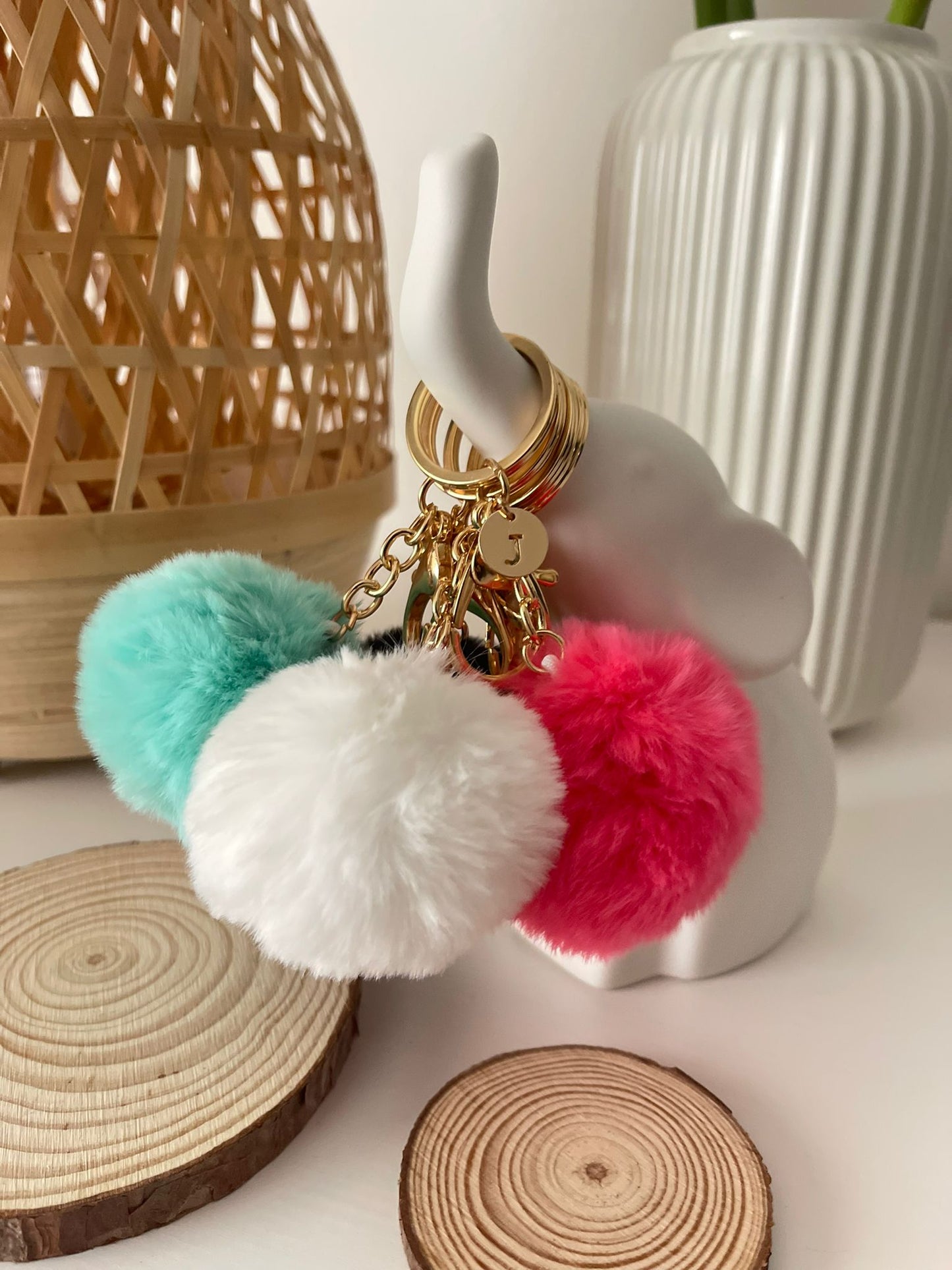 Porta-chaves com inicial | Keychain with initial