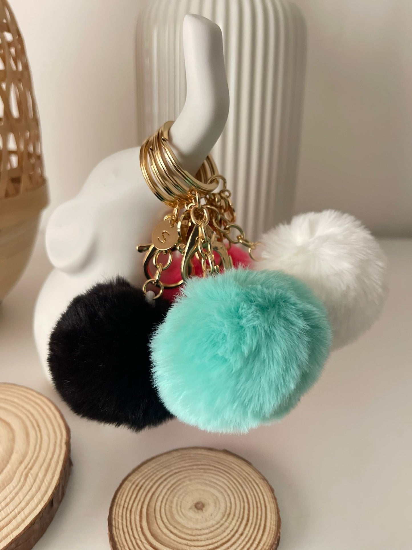 Porta-chaves com inicial | Keychain with initial