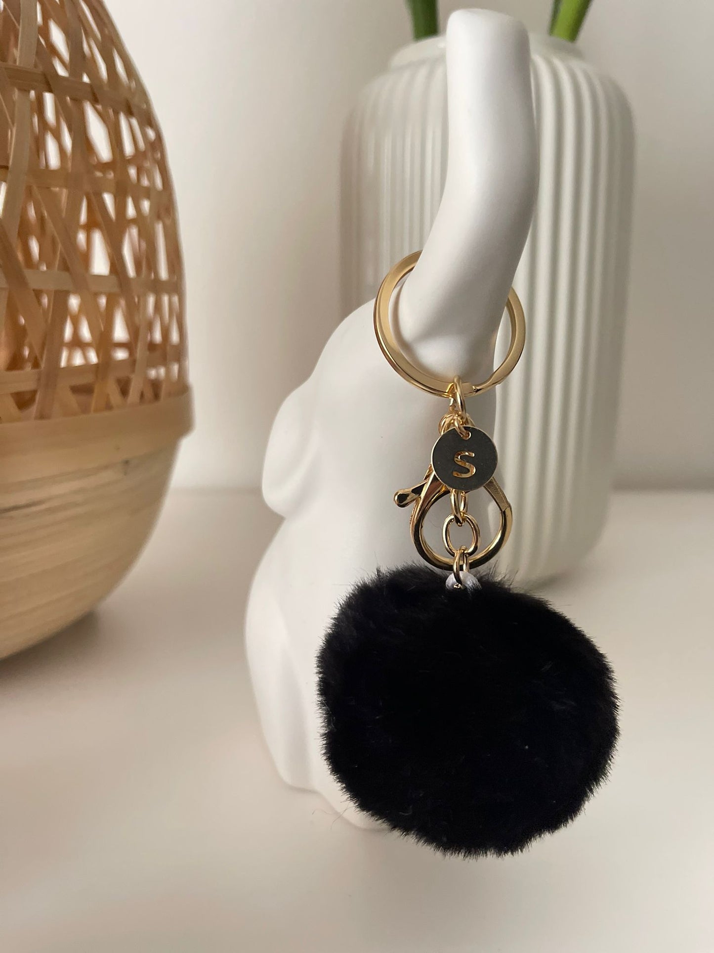 Porta-chaves com inicial | Keychain with initial