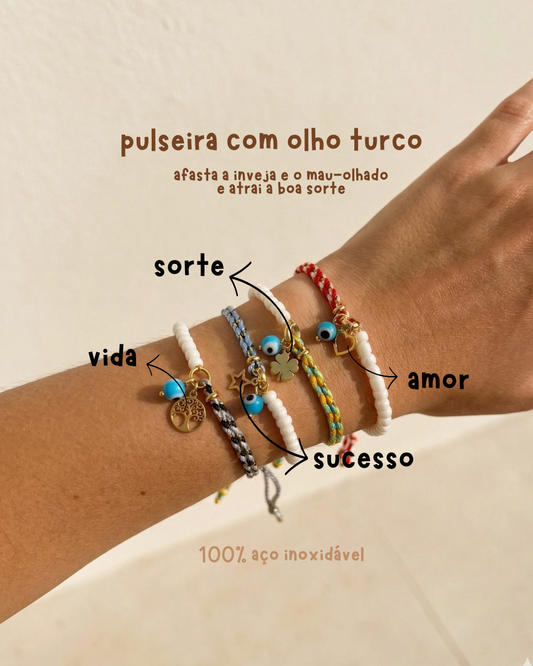 Pulseiras coloridas, com significados e 100% aço inoxidável