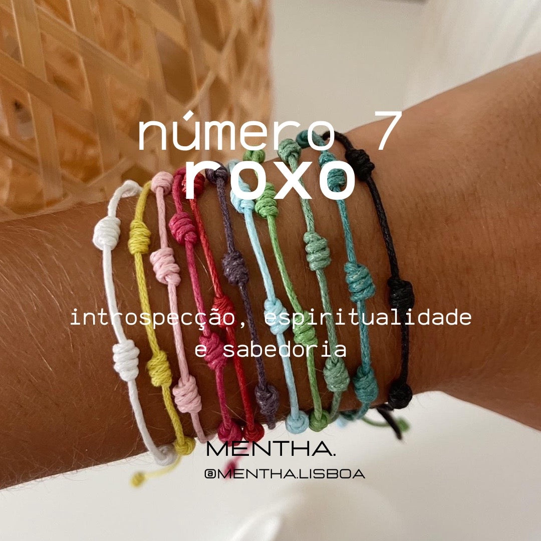 Pulseira 7 Nós: Cores 2026 🌈