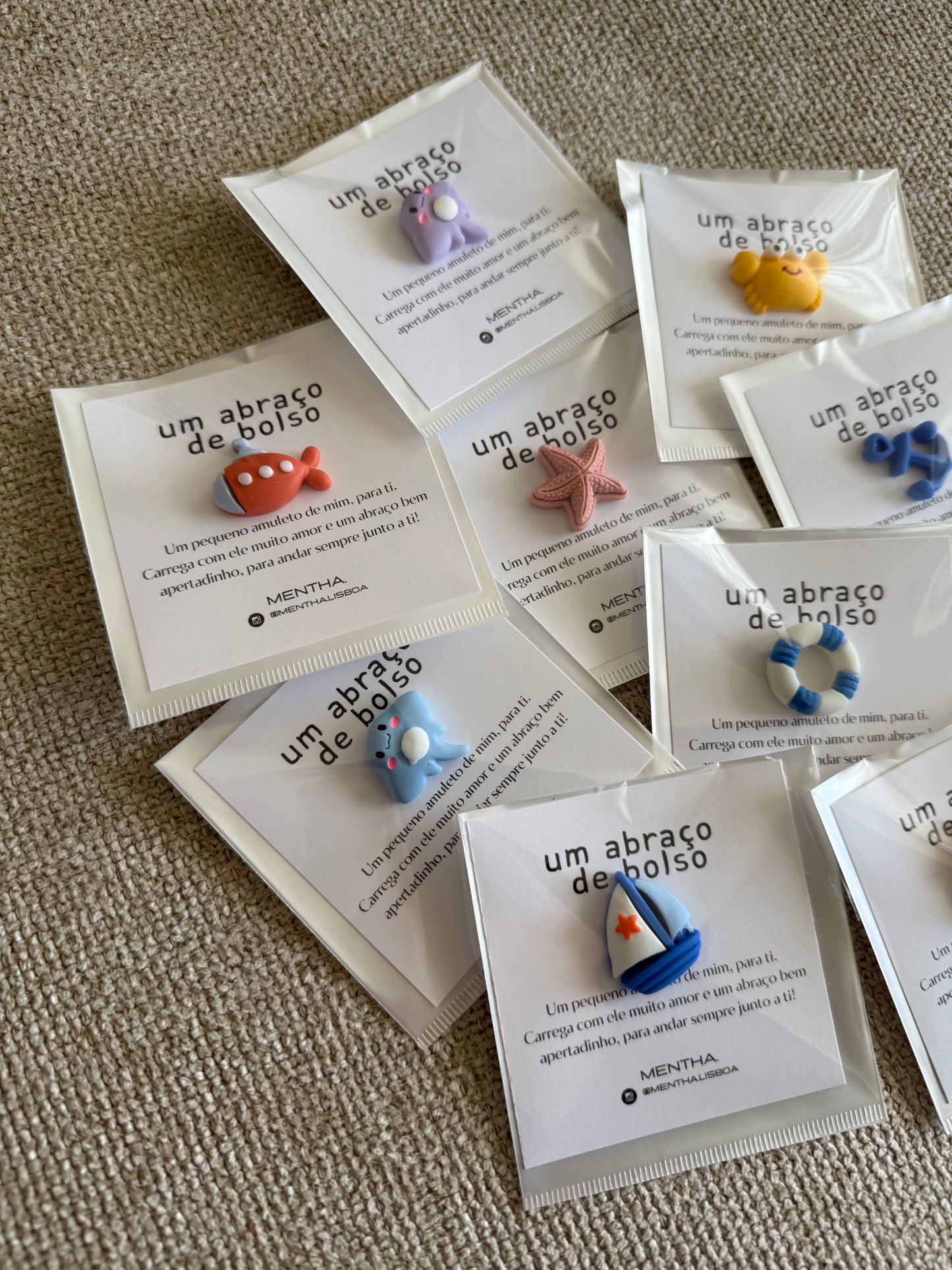 Pack of 3 charms: underwater theme 🌊