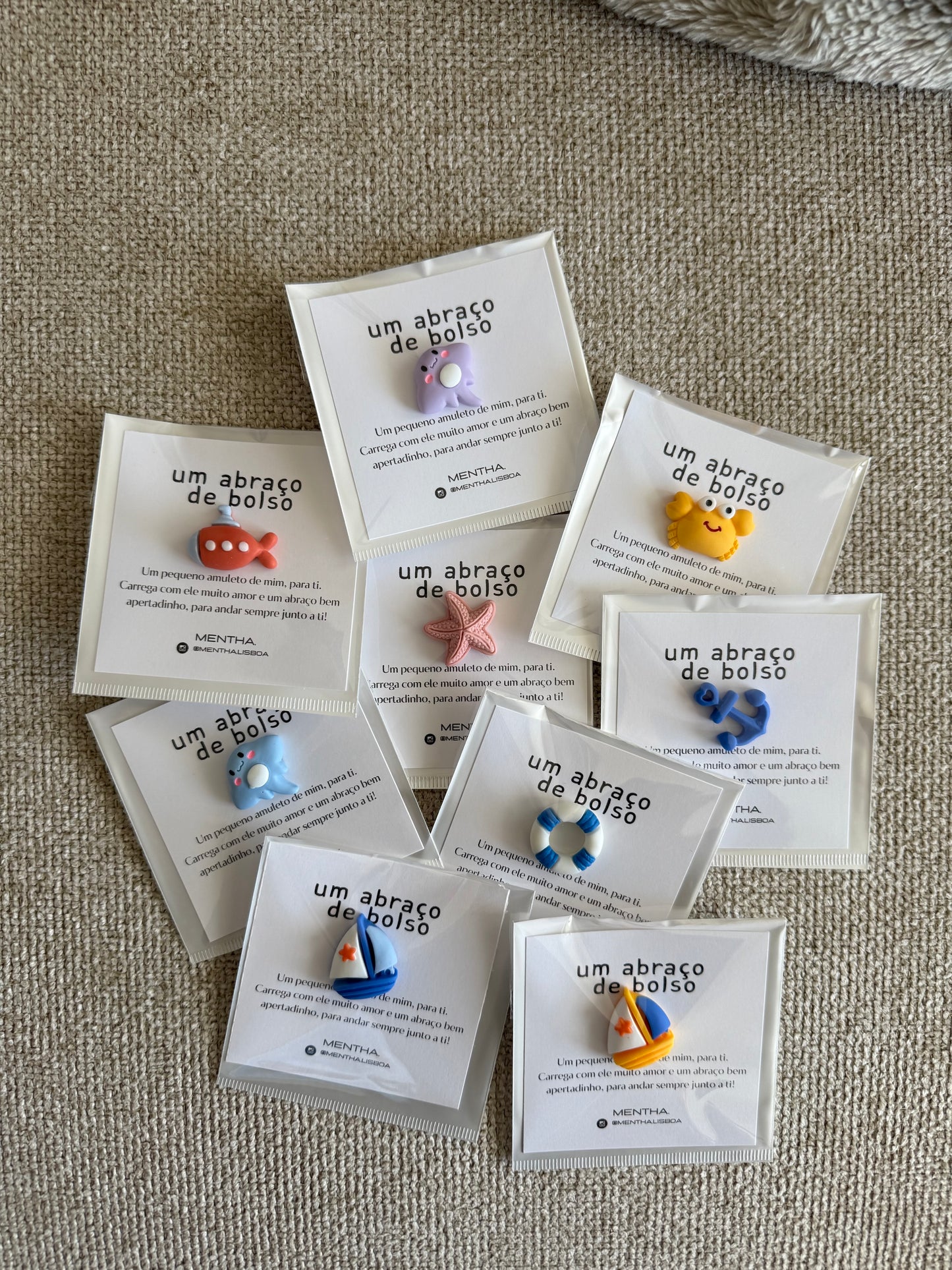 Pack of 3 charms: underwater theme 🌊