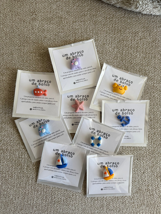 Pack de 3 charms: temática submarina 🌊