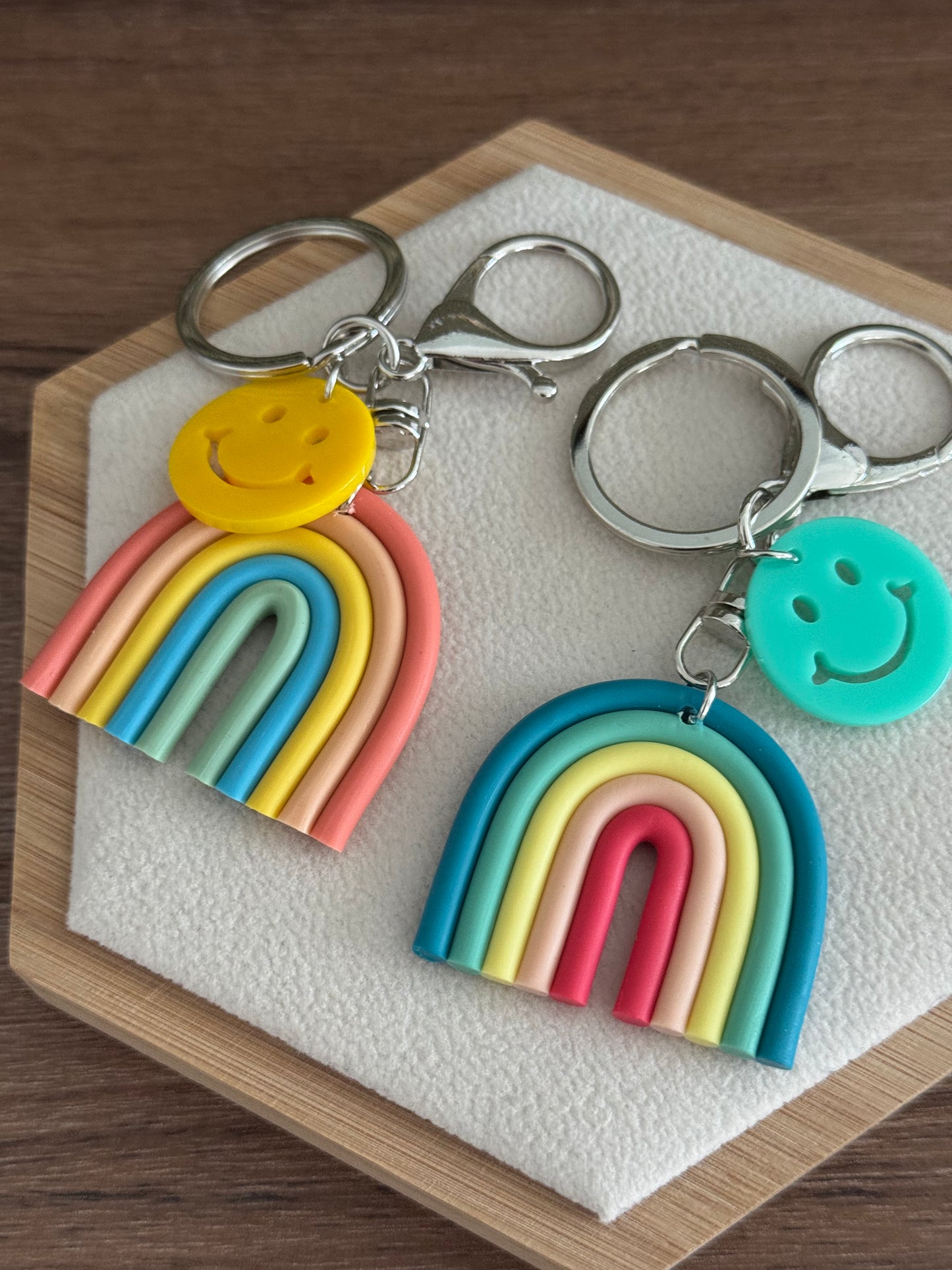 Porta-chaves arco-íris