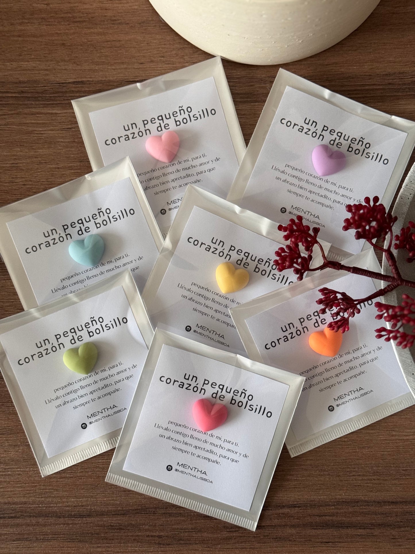 Conjunto de 3 xi-corazones 🤍