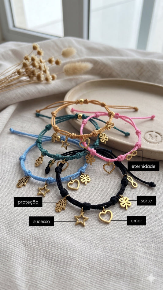 Pulseira de 7 nós com 5 significados