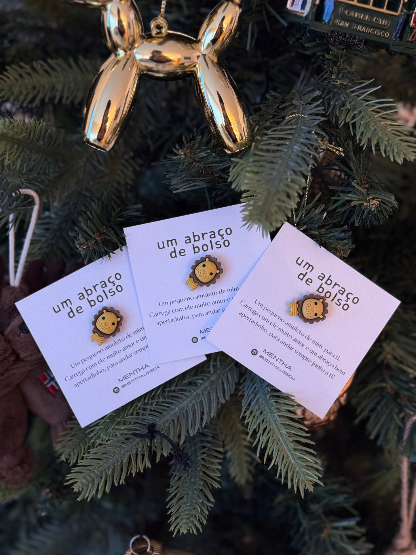 Conjunto 3 amuletos leão 🦁