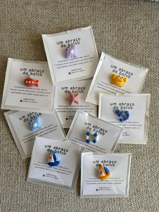 Pack de 3 charms: temática submarina 🌊