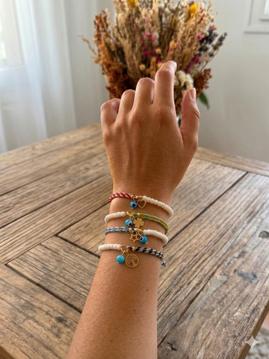 Pulseiras coloridas, com significados e 100% aço inoxidável