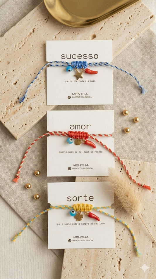 Pulseira significados: amor, sorte e sucesso