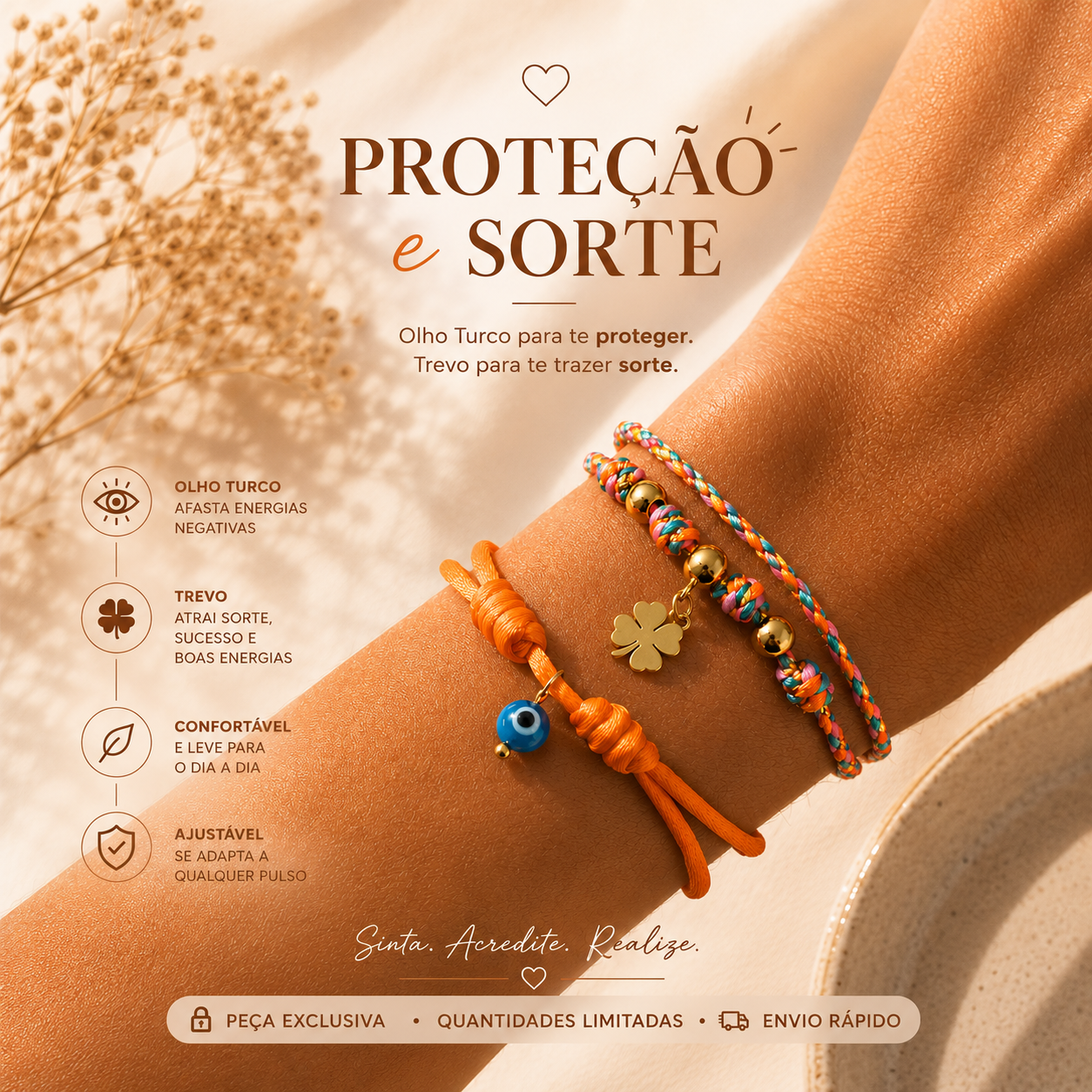 Conjunto de proteção: sorte 🧿