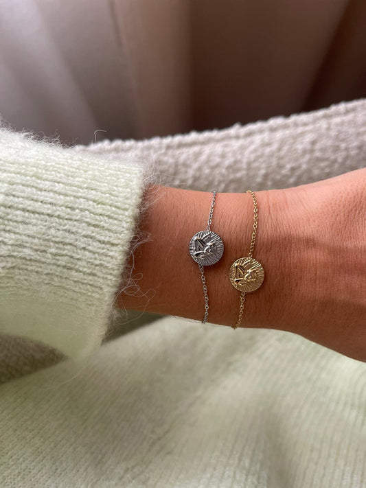 Pulseira minimalista com anjinho | Minimalist bracelet with little angel