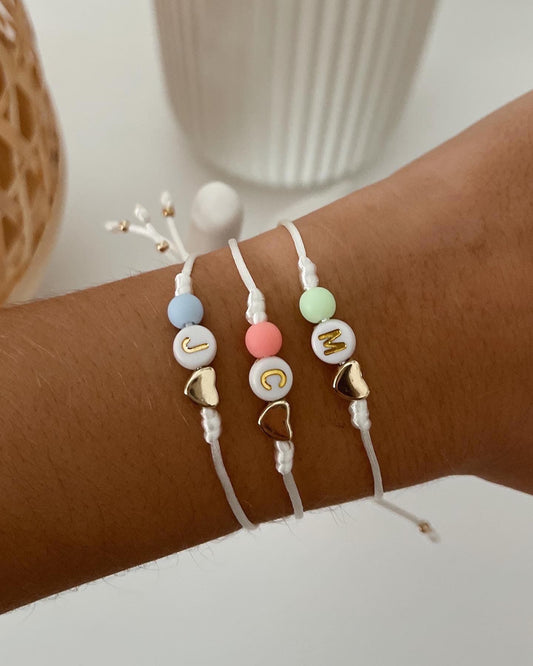 Pulseira personalizável com inicial | Customizable bracelet with initial