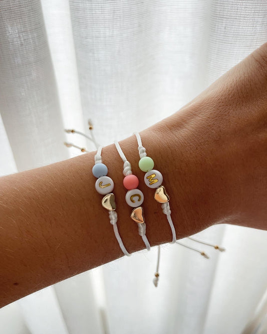Pulseira personalizável com inicial | Customizable bracelet with initial